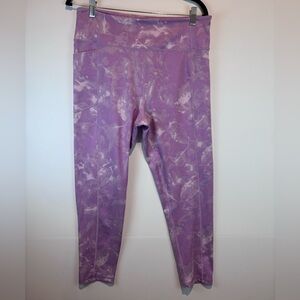 Victoria’s Secret Purple Tie-Dye High Waist Pocket Leggings Size XL